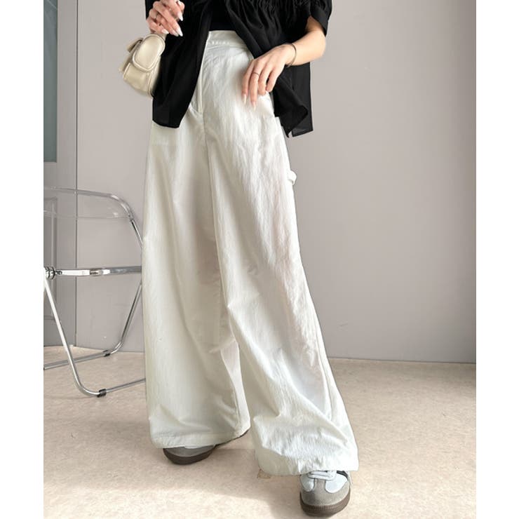 《JaVa ジャバ別注》ワイドな今っぽシルエット メンズライク裾ドロストペインタ… | Classical Elf  | 詳細画像5 