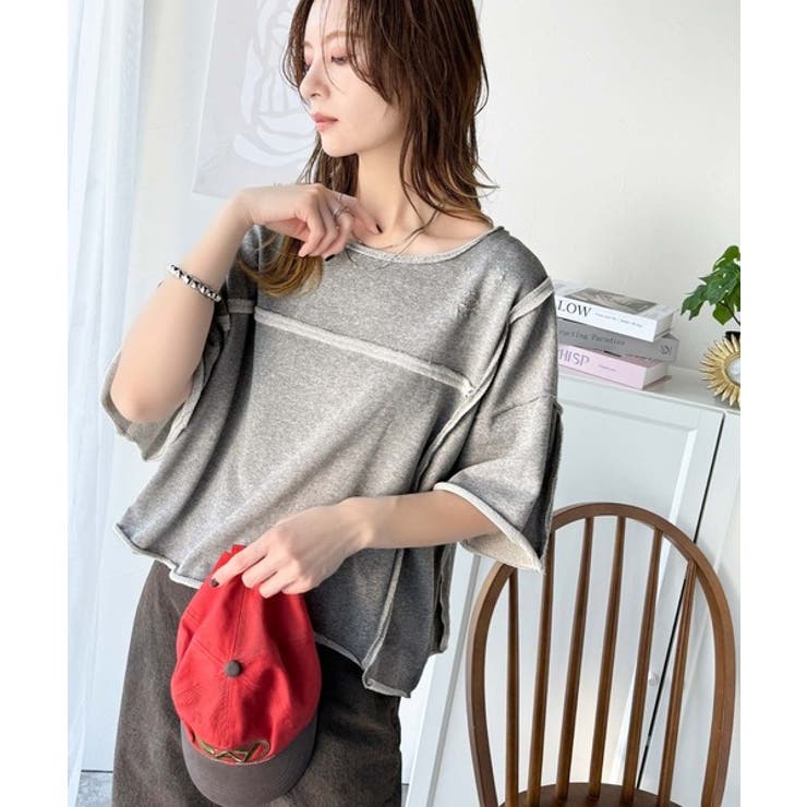 カジュアルコーデ の主役に。半袖ダメージ加工裏毛プルオーバー | Classical Elf  | 詳細画像12 