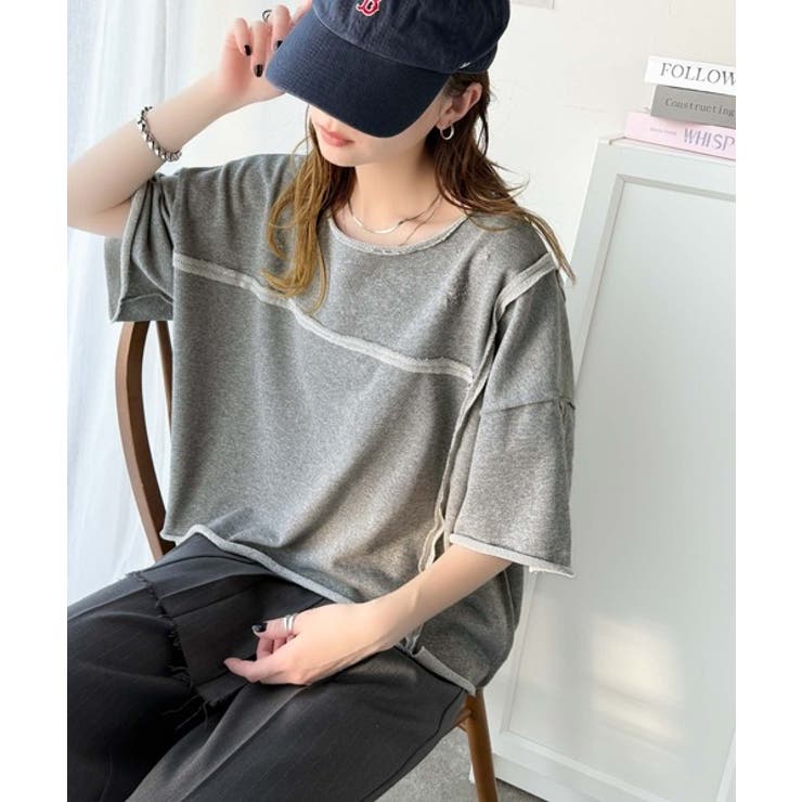 カジュアルコーデ の主役に。半袖ダメージ加工裏毛プルオーバー | Classical Elf  | 詳細画像13 