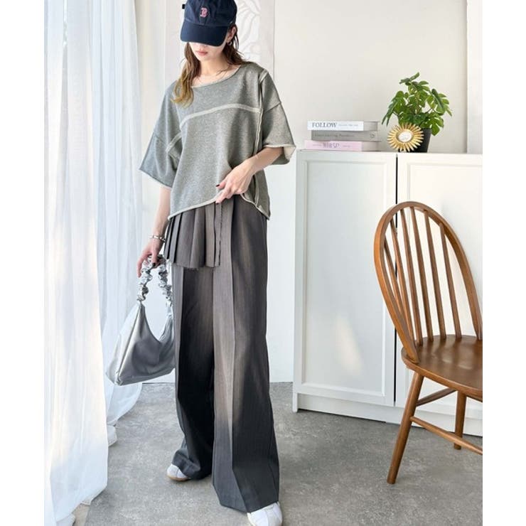 カジュアルコーデ の主役に。半袖ダメージ加工裏毛プルオーバー | Classical Elf  | 詳細画像17 