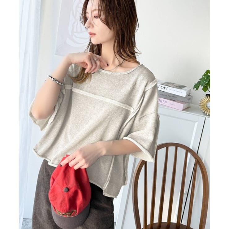 カジュアルコーデ の主役に。半袖ダメージ加工裏毛プルオーバー | Classical Elf  | 詳細画像29 