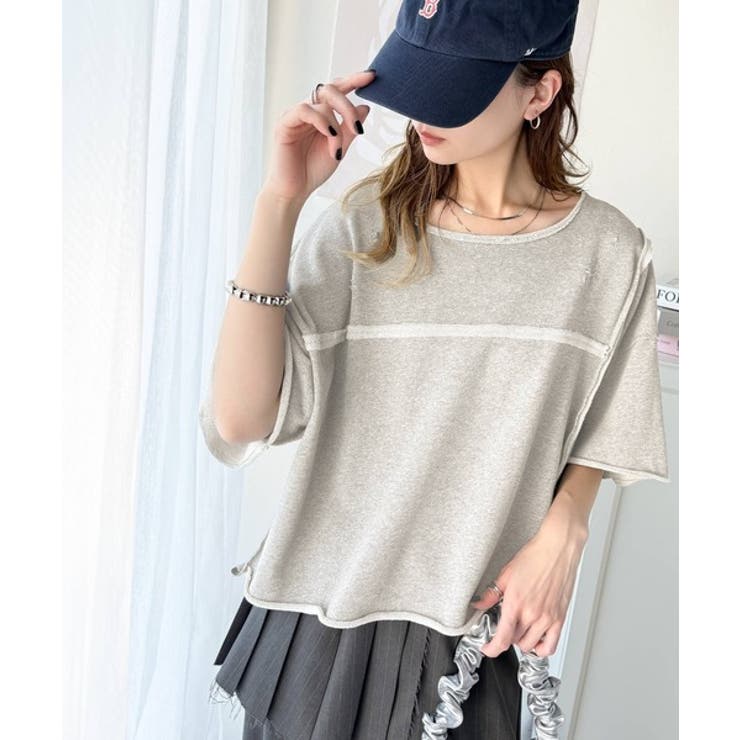 カジュアルコーデ の主役に。半袖ダメージ加工裏毛プルオーバー | Classical Elf  | 詳細画像33 