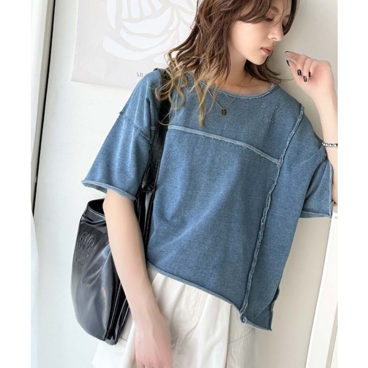 カジュアルコーデ の主役に。半袖ダメージ加工裏毛プルオーバー | Classical Elf  | 詳細画像36 