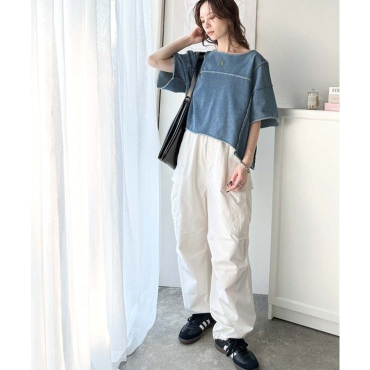 カジュアルコーデ の主役に。半袖ダメージ加工裏毛プルオーバー | Classical Elf  | 詳細画像38 