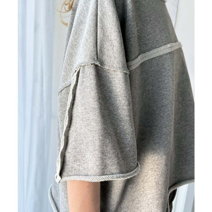 カジュアルコーデ の主役に。半袖ダメージ加工裏毛プルオーバー | Classical Elf  | 詳細画像43 