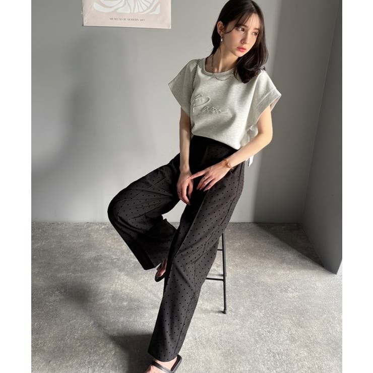 《JaVaジャバコラボ》上品な大人の抜け感。フロントPAEANエンボス加工半袖T… | Classical Elf  | 詳細画像16 