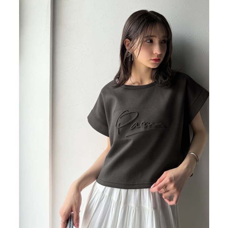 《JaVaジャバコラボ》上品な大人の抜け感。フロントPAEANエンボス加工半袖T… | Classical Elf  | 詳細画像24 