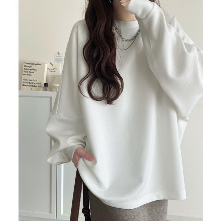 上品な抜け感と艶感◎ドルマンダンボール素材ビッグトレーナー | Classical Elf  | 詳細画像3 