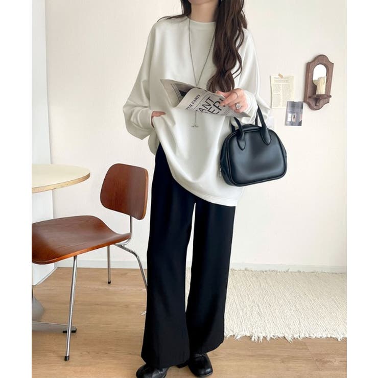 上品な抜け感と艶感◎ドルマンダンボール素材ビッグトレーナー | Classical Elf  | 詳細画像7 