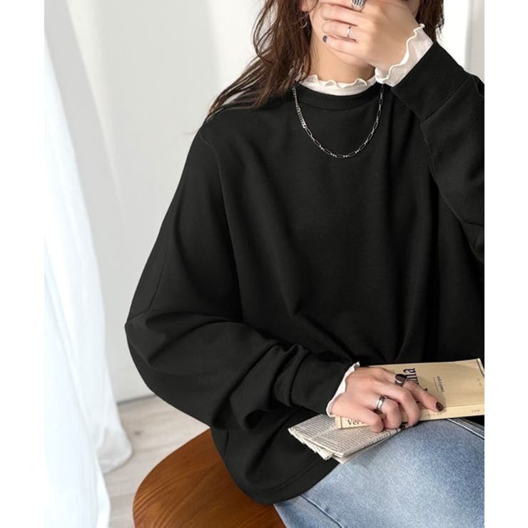 上品な抜け感と艶感◎ドルマンダンボール素材ビッグトレーナー | Classical Elf  | 詳細画像10 