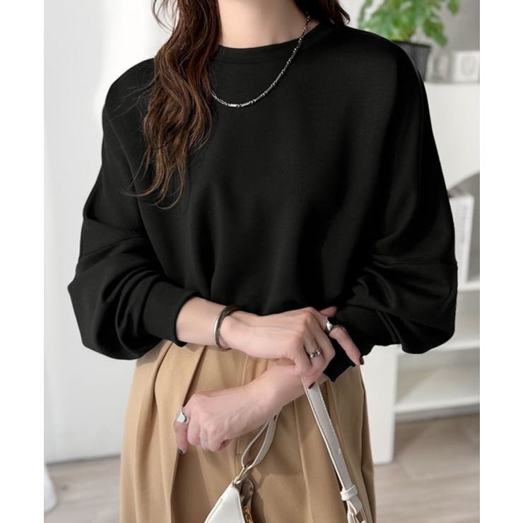 上品な抜け感と艶感◎ドルマンダンボール素材ビッグトレーナー | Classical Elf  | 詳細画像12 