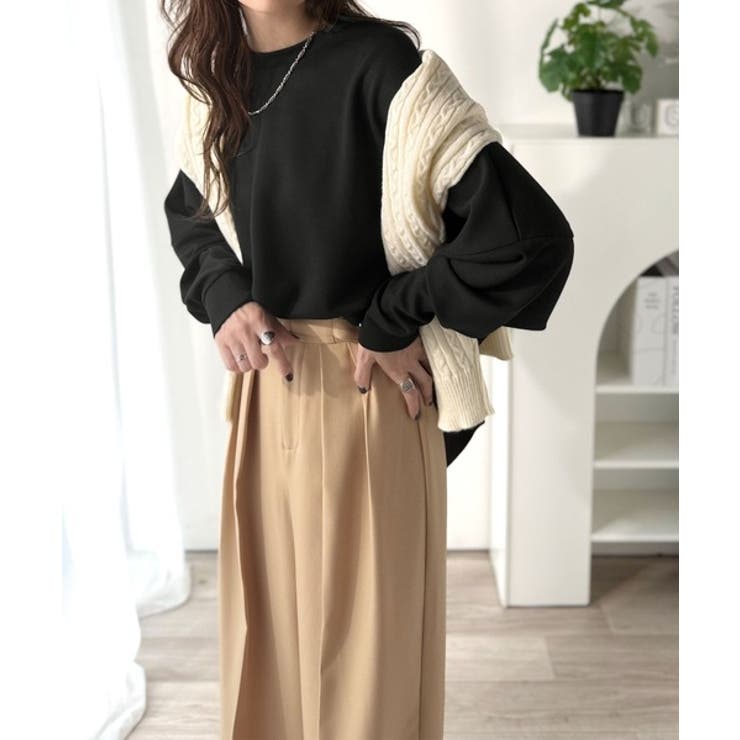 上品な抜け感と艶感◎ドルマンダンボール素材ビッグトレーナー | Classical Elf  | 詳細画像15 