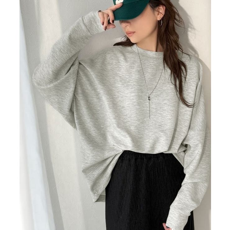 上品な抜け感と艶感◎ドルマンダンボール素材ビッグトレーナー | Classical Elf  | 詳細画像17 