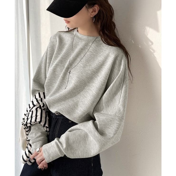 上品な抜け感と艶感◎ドルマンダンボール素材ビッグトレーナー | Classical Elf  | 詳細画像19 