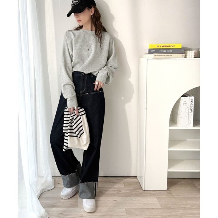 上品な抜け感と艶感◎ドルマンダンボール素材ビッグトレーナー | Classical Elf  | 詳細画像21 