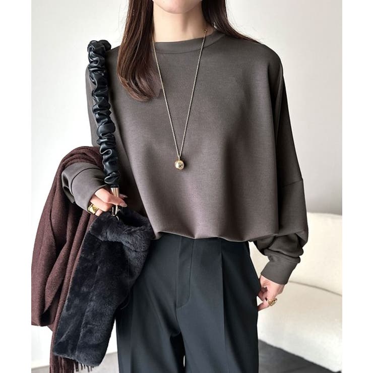 上品な抜け感と艶感◎ドルマンダンボール素材ビッグトレーナー | Classical Elf  | 詳細画像24 