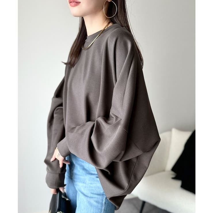 上品な抜け感と艶感◎ドルマンダンボール素材ビッグトレーナー | Classical Elf  | 詳細画像27 