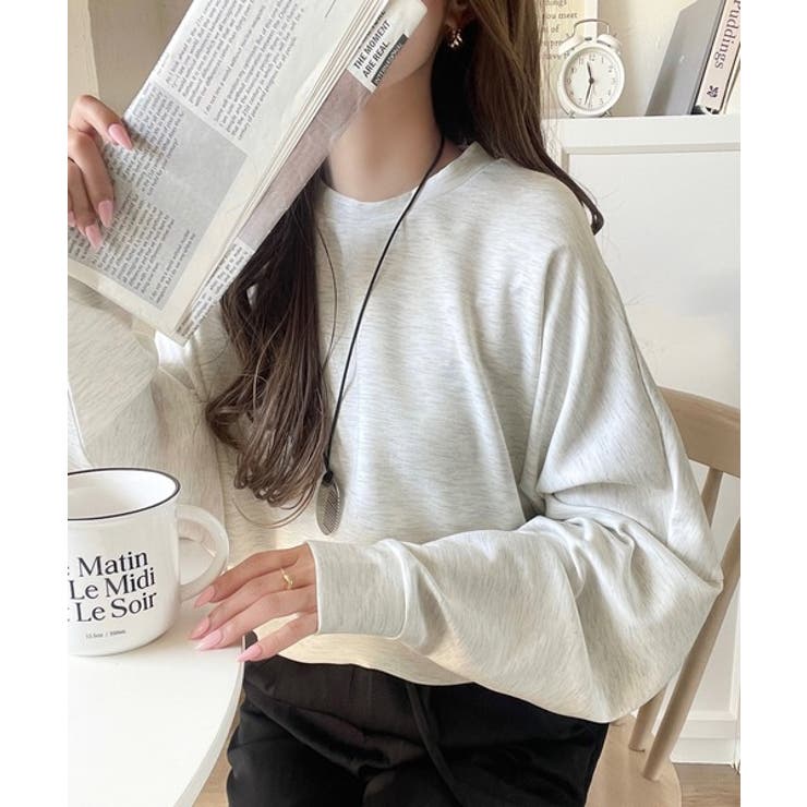 上品な抜け感と艶感◎ドルマンダンボール素材ビッグトレーナー | Classical Elf  | 詳細画像31 