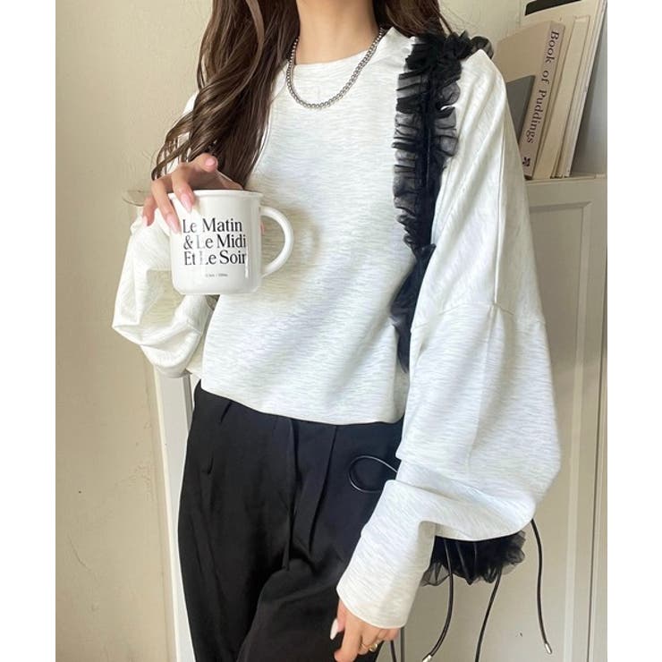 上品な抜け感と艶感◎ドルマンダンボール素材ビッグトレーナー | Classical Elf  | 詳細画像32 