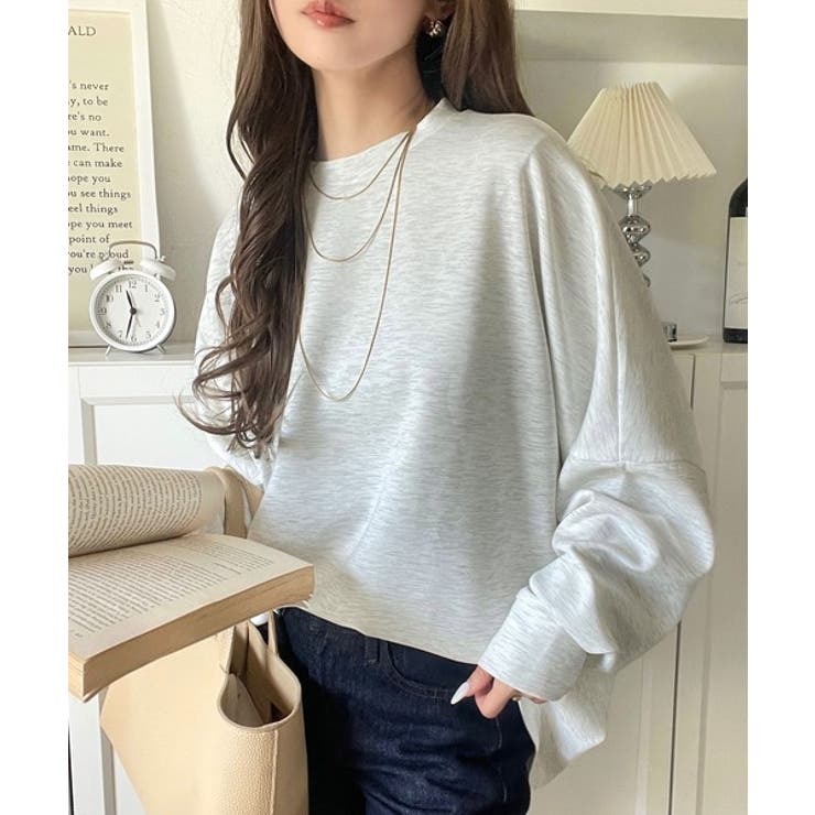 上品な抜け感と艶感◎ドルマンダンボール素材ビッグトレーナー | Classical Elf  | 詳細画像33 