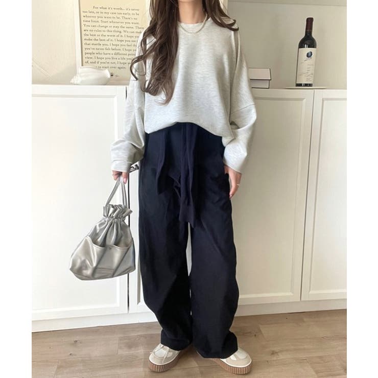 上品な抜け感と艶感◎ドルマンダンボール素材ビッグトレーナー | Classical Elf  | 詳細画像36 