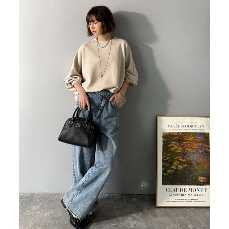 上品な抜け感と艶感◎ドルマンダンボール素材ビッグトレーナー | Classical Elf  | 詳細画像41 