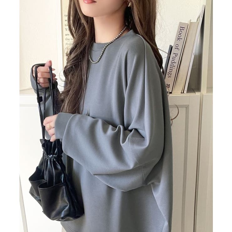 上品な抜け感と艶感◎ドルマンダンボール素材ビッグトレーナー | Classical Elf  | 詳細画像43 