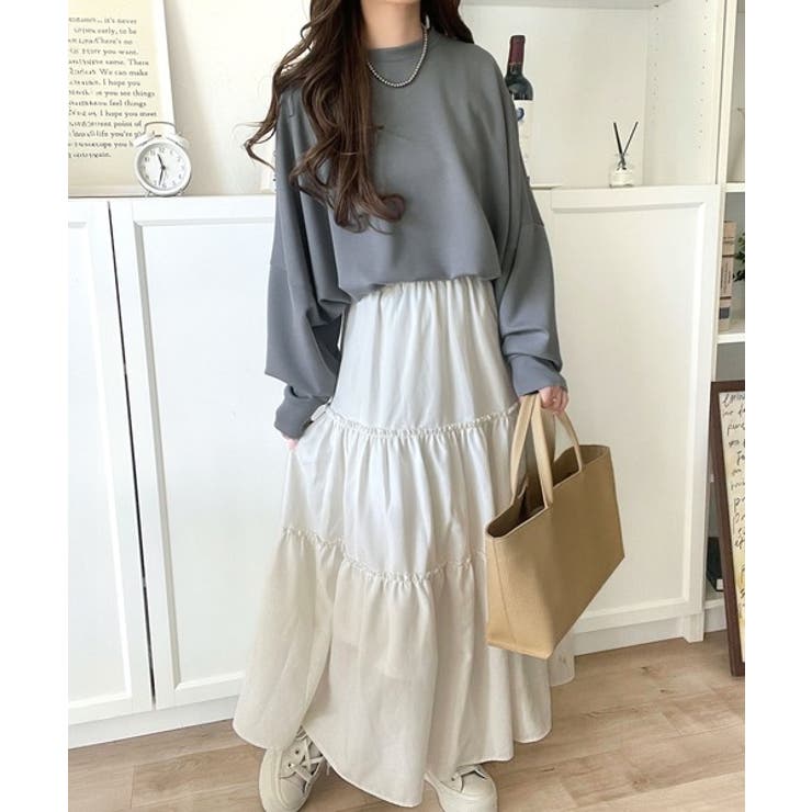 上品な抜け感と艶感◎ドルマンダンボール素材ビッグトレーナー | Classical Elf  | 詳細画像46 