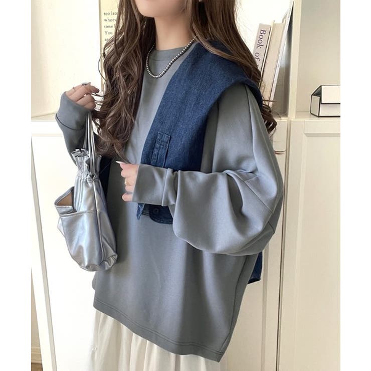 上品な抜け感と艶感◎ドルマンダンボール素材ビッグトレーナー | Classical Elf  | 詳細画像47 