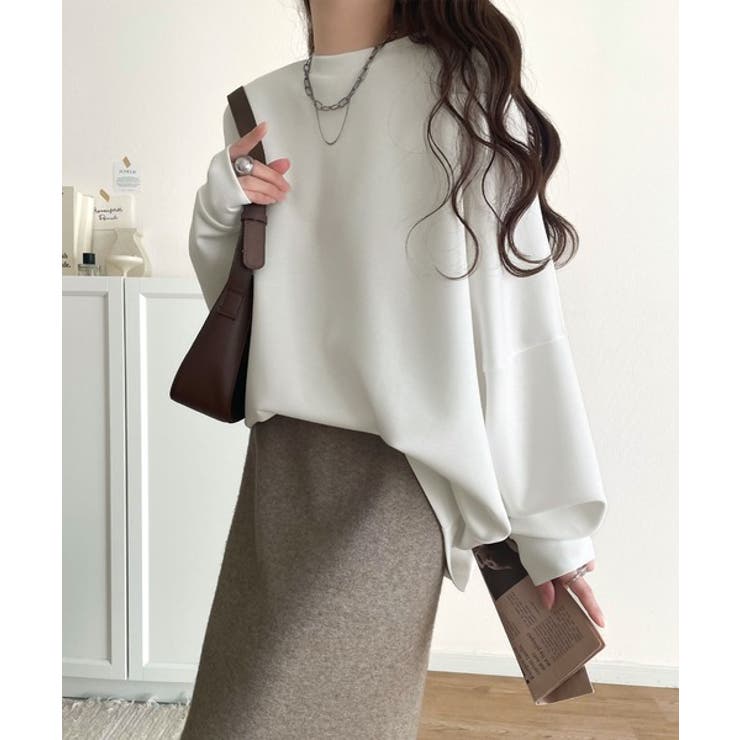 上品な抜け感と艶感◎ドルマンダンボール素材ビッグトレーナー | Classical Elf  | 詳細画像2 