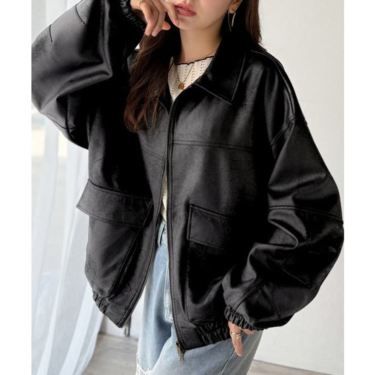 ちょっと背伸びなストリートMIX。ヴィンテージスウェード風ダブルジップブルゾン | Classical Elf  | 詳細画像11 