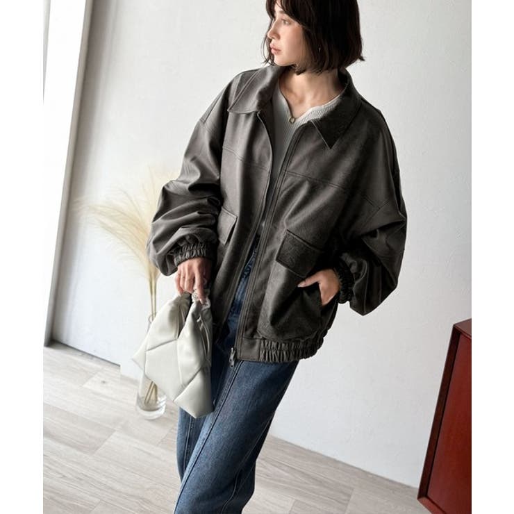 ちょっと背伸びなストリートMIX。ヴィンテージスウェード風ダブルジップブルゾン | Classical Elf  | 詳細画像18 