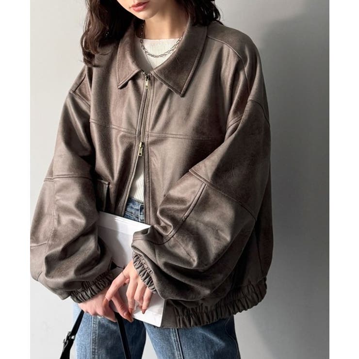 ちょっと背伸びなストリートMIX。ヴィンテージスウェード風ダブルジップブルゾン | Classical Elf  | 詳細画像26 