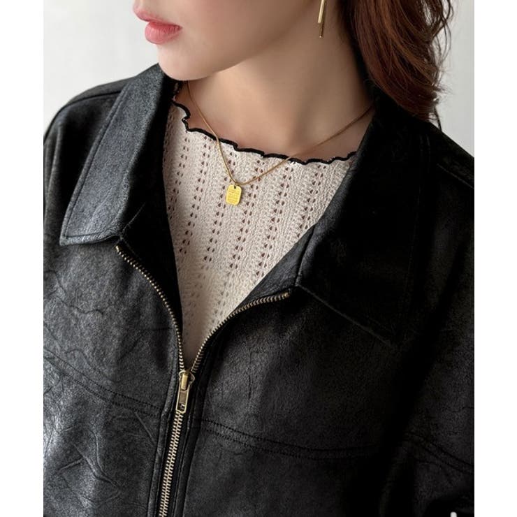 ちょっと背伸びなストリートMIX。ヴィンテージスウェード風ダブルジップブルゾン | Classical Elf  | 詳細画像38 