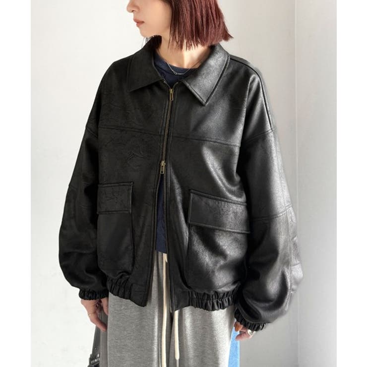 ちょっと背伸びなストリートMIX。ヴィンテージスウェード風ダブルジップブルゾン | Classical Elf  | 詳細画像4 