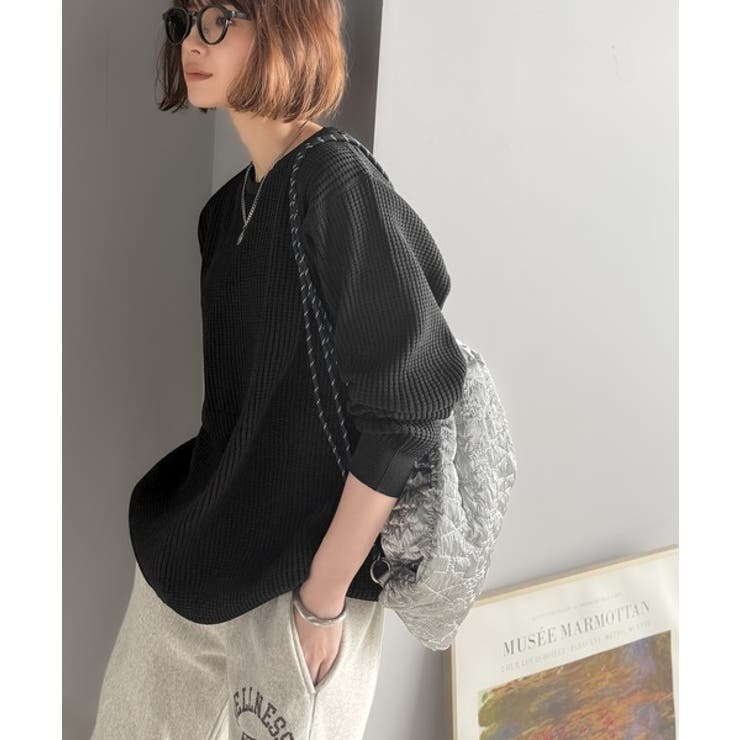 《JaVa ジャバコラボ》洗練された大人カジュアルトップス。サーマルクルーネック… | Classical Elf  | 詳細画像12 