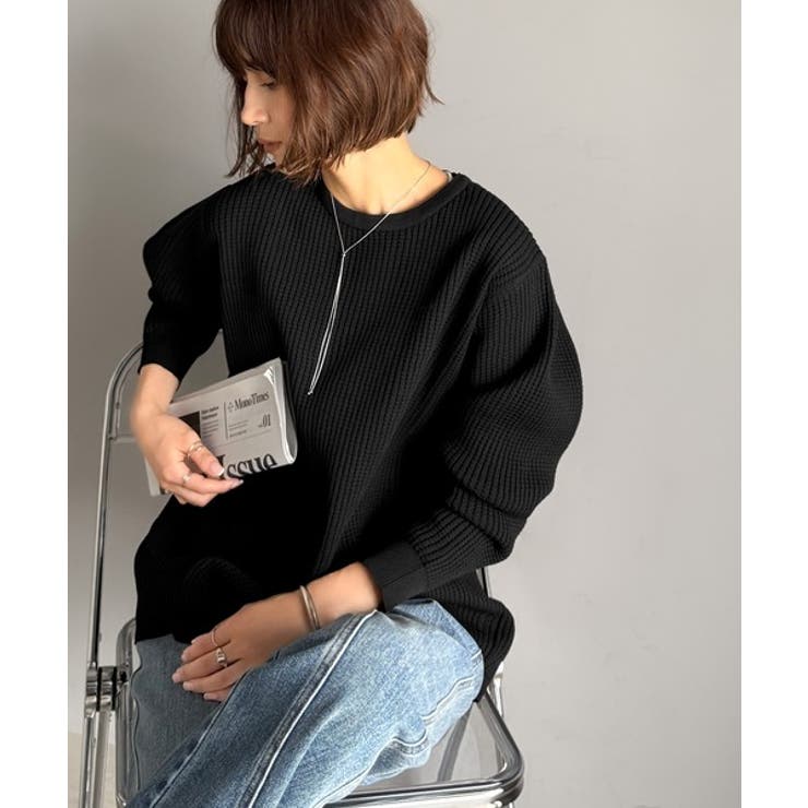 《JaVa ジャバコラボ》洗練された大人カジュアルトップス。サーマルクルーネック… | Classical Elf  | 詳細画像13 