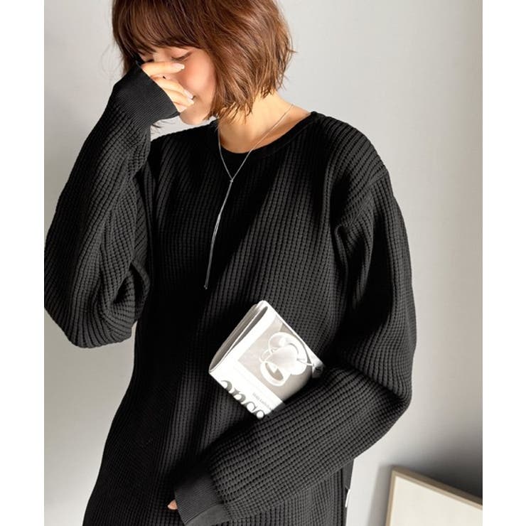 《JaVa ジャバコラボ》洗練された大人カジュアルトップス。サーマルクルーネック… | Classical Elf  | 詳細画像16 