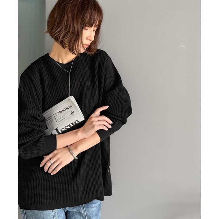 《JaVa ジャバコラボ》洗練された大人カジュアルトップス。サーマルクルーネック… | Classical Elf  | 詳細画像18 