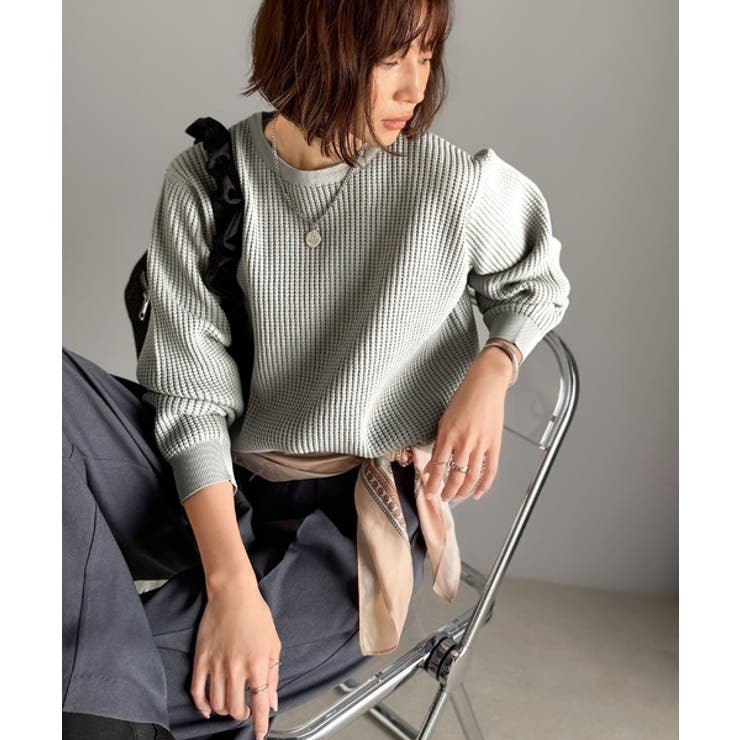 《JaVa ジャバコラボ》洗練された大人カジュアルトップス。サーマルクルーネック… | Classical Elf  | 詳細画像19 