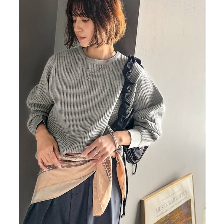 《JaVa ジャバコラボ》洗練された大人カジュアルトップス。サーマルクルーネック… | Classical Elf  | 詳細画像22 