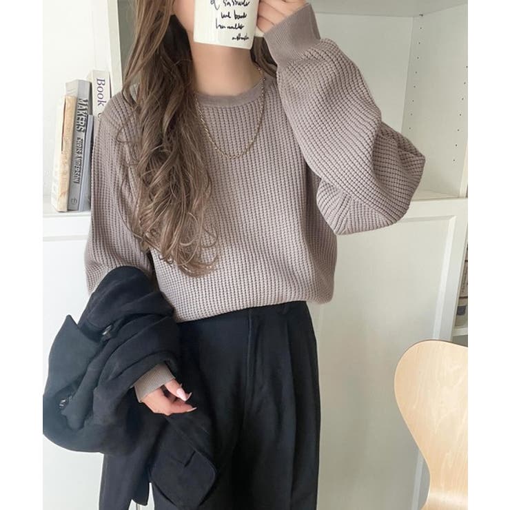 《JaVa ジャバコラボ》洗練された大人カジュアルトップス。サーマルクルーネック… | Classical Elf  | 詳細画像27 