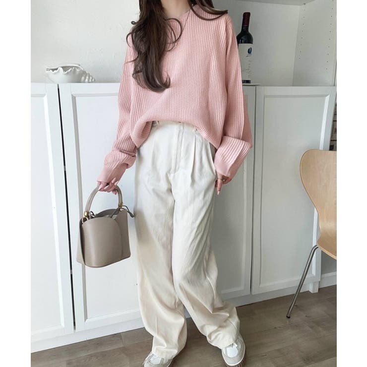 《JaVa ジャバコラボ》洗練された大人カジュアルトップス。サーマルクルーネック… | Classical Elf  | 詳細画像37 