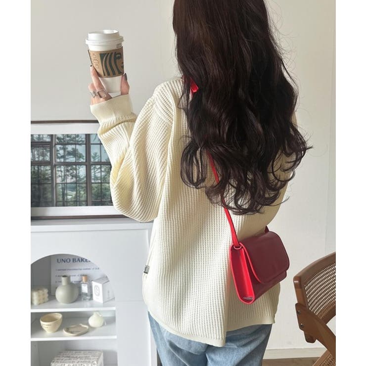 《JaVa ジャバコラボ》洗練された大人カジュアルトップス。サーマルクルーネック… | Classical Elf  | 詳細画像3 