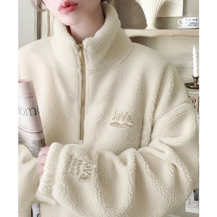 《Javaジャバコラボ》ボア素材×刺繍でおしゃれ上級者に格上げ♪アノラックハーフ… | Classical Elf  | 詳細画像1 