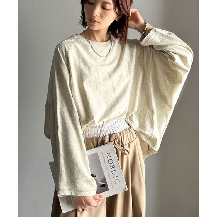 ゆるっと大人カジュアル。綿100%ドルマンスリーブカットロンTEE | Classical Elf  | 詳細画像13