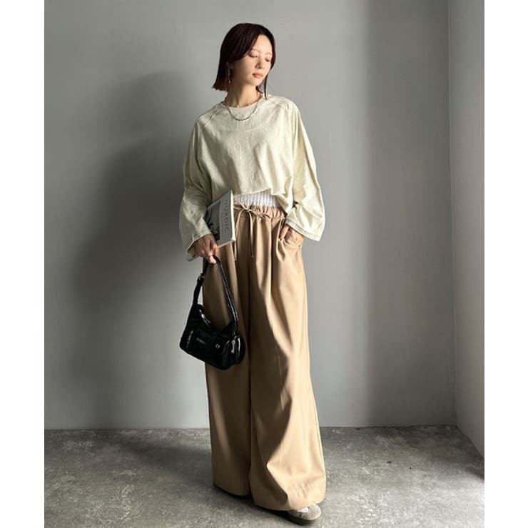 ゆるっと大人カジュアル。綿100%ドルマンスリーブカットロンTEE | Classical Elf  | 詳細画像14