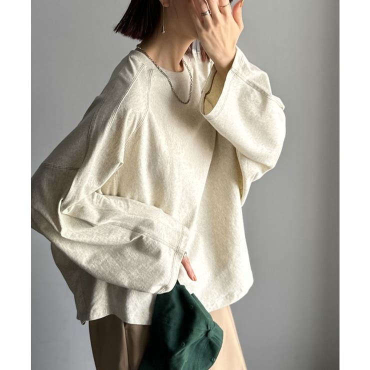 ゆるっと大人カジュアル。綿100%ドルマンスリーブカットロンTEE | Classical Elf  | 詳細画像15