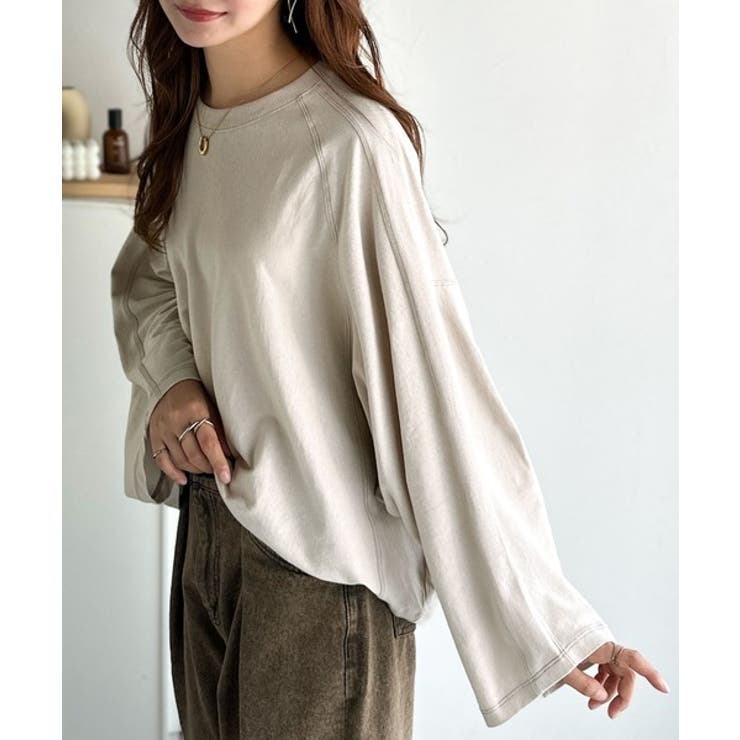 ゆるっと大人カジュアル。綿100%ドルマンスリーブカットロンTEE | Classical Elf  | 詳細画像21