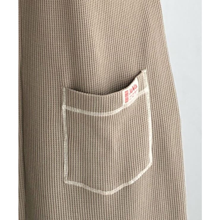 《JaVaジャバコラボ》後姿が可愛い◎配色ステッチワッフルロングワンピース（長袖… | Classical Elf  | 詳細画像31 